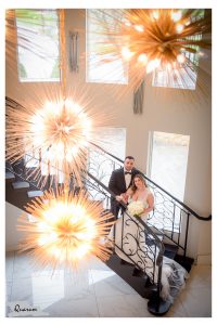 Toronto wedding photographer, toronto weddings, royal venetian mansion, Aurora weddings, quarum photo video, mark piotrowski, staircase bride and groom, grand weddings, best weddings, award winning weddings