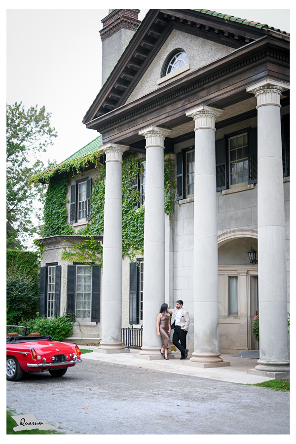 Luxury engagement shoots, quarum photo video, mark piotrowski, castle engagement shoot, Parkwood estate oshawa, classic car shoot, rolls royce