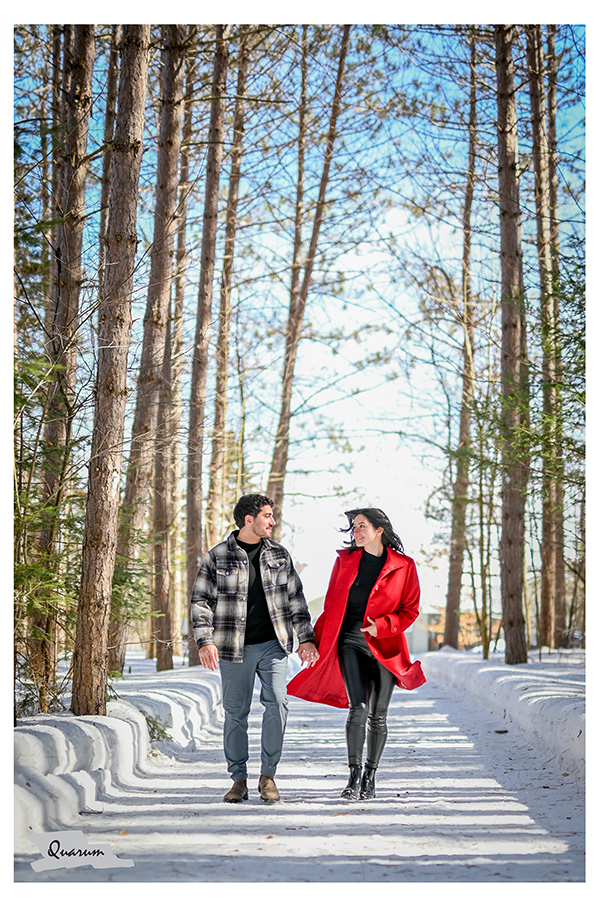 winter cottage shoot, engagement up north shoots, quarum phtoto video, toronto wedding photographer, mark piotrowski, Katia Michael, Best weddings toronto, muskoka weddings